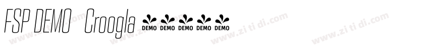 FSP DEMO   Croogla 4字体转换